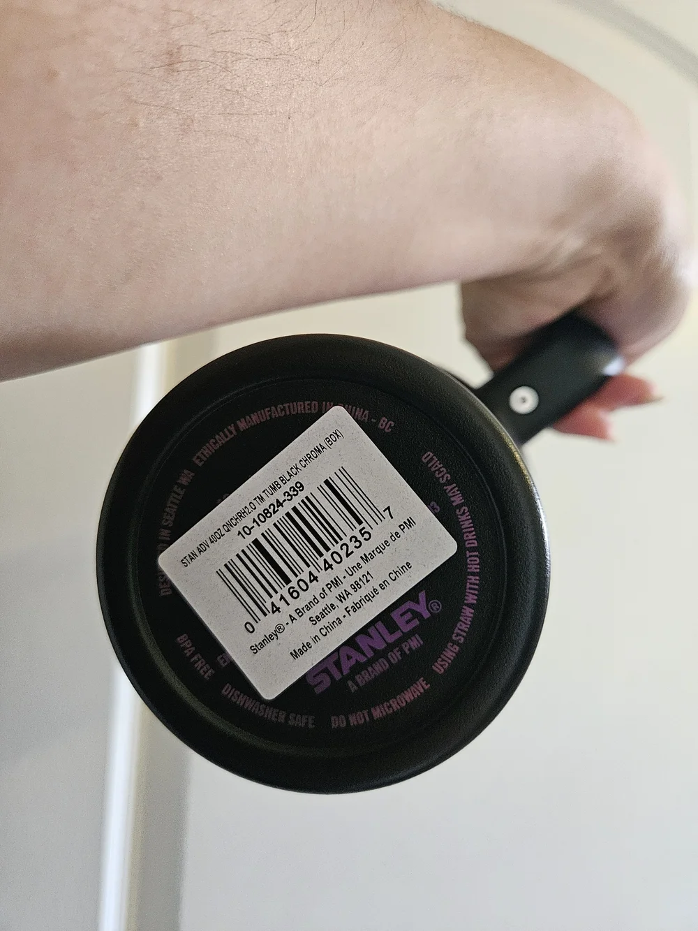 NIB Stanley Black Chroma 40oz Quencher Tumbler - Black with Purple Accents - Picture 4 of 5
